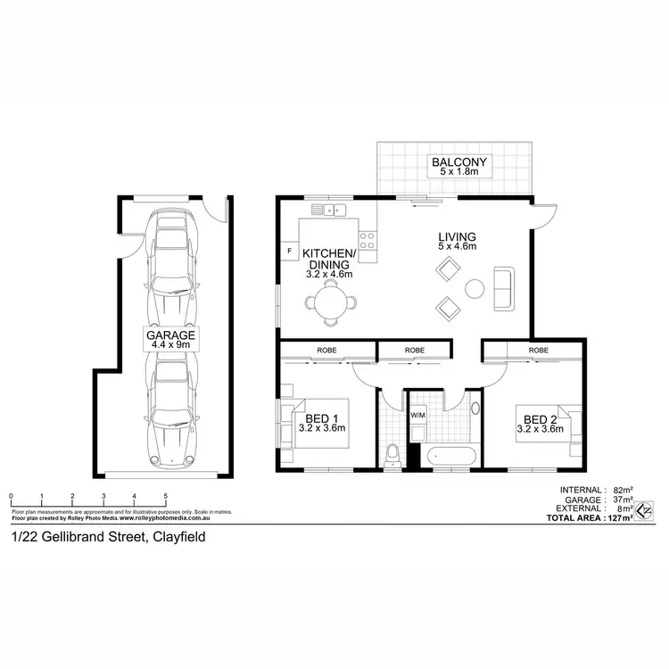 Floorplan of Homely block of units listing, 22 Gellibrand Street, Clayfield QLD 4011
