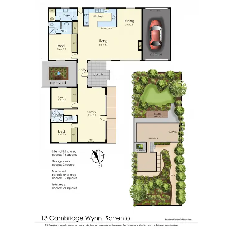 Floorplan of Homely house listing, 13 Cambridge Wynd, Sorrento VIC 3943