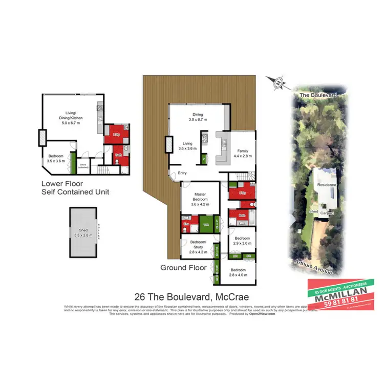 Floorplan of Homely house listing, 26 The Boulevard, Mccrae VIC 3938