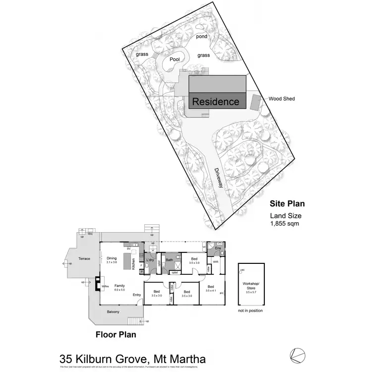 Floorplan of Homely house listing, 35 Kilburn Grove, Mount Martha VIC 3934