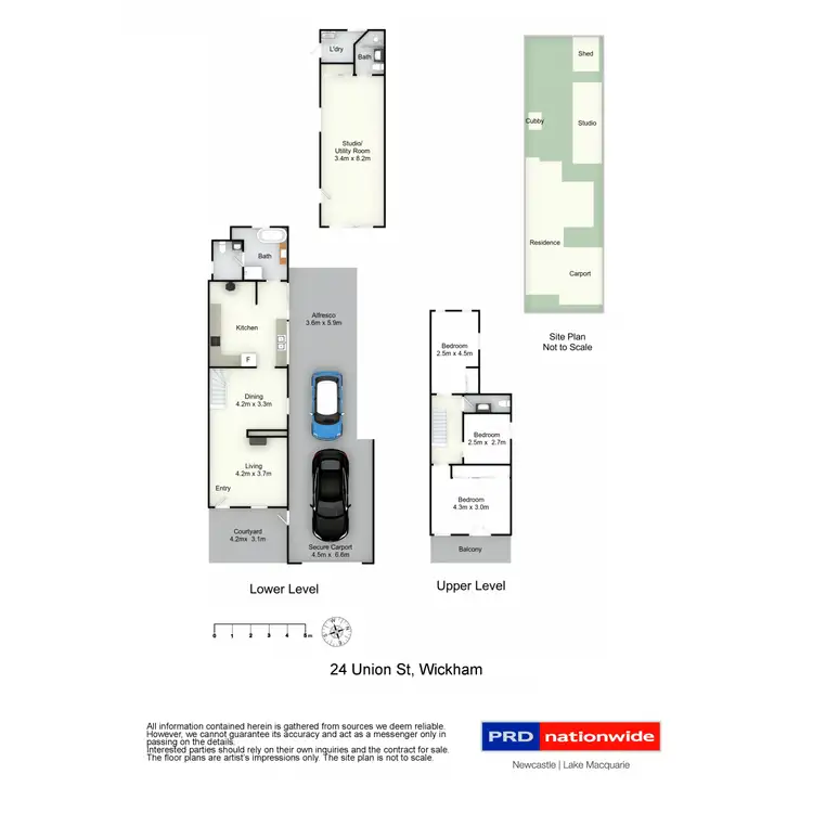 Floorplan of Homely terrace listing, 24 Union Street, Wickham NSW 2293
