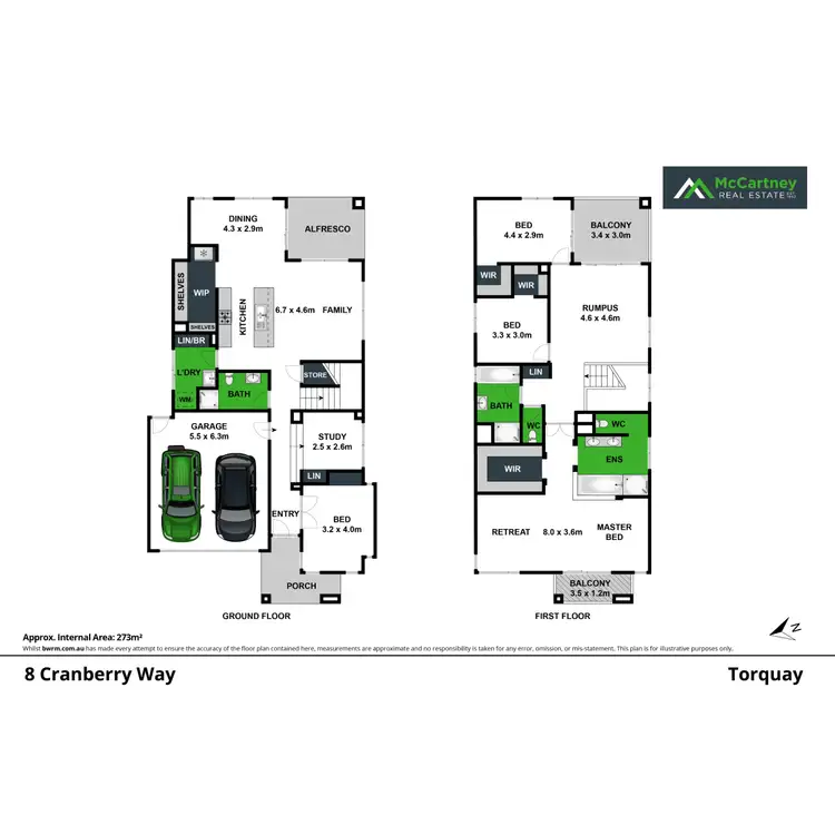 Floorplan of Homely house listing, 8 Cranberry Way, Torquay VIC 3228