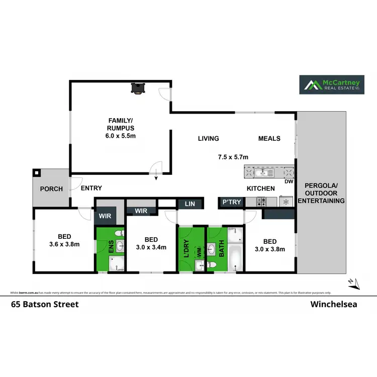 Floorplan of Homely house listing, 65 Batson Street, Winchelsea VIC 3241