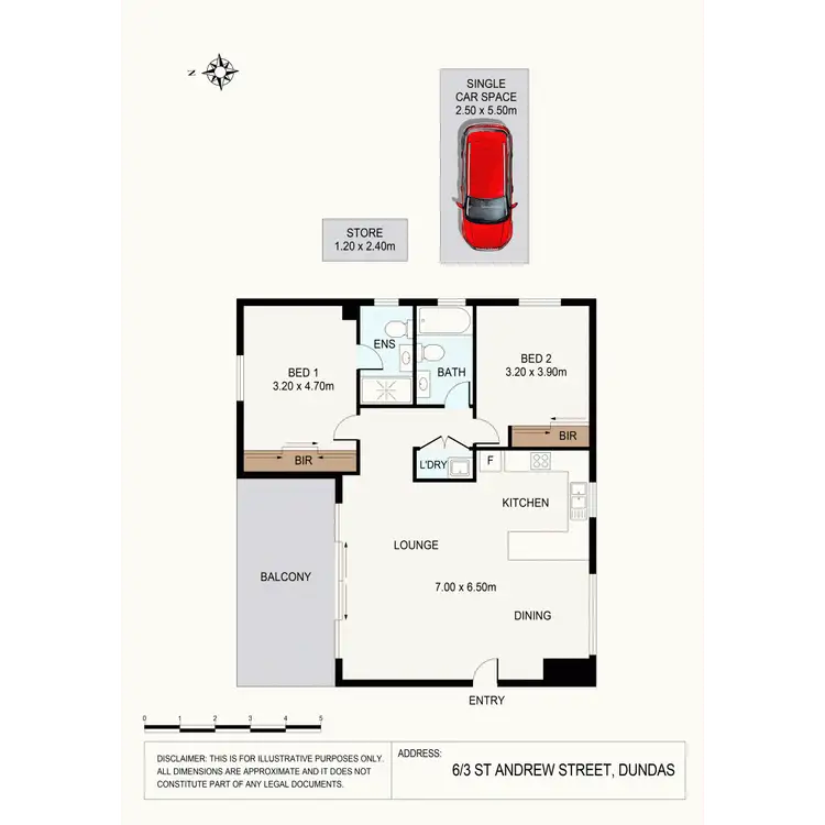 Floorplan of Homely apartment listing, 6/3 St Andrews Street, Dundas NSW 2117
