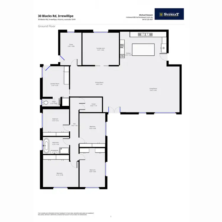 Floorplan of Homely rural property listing, 30 Blacks Road, Irrewillipe VIC 3249