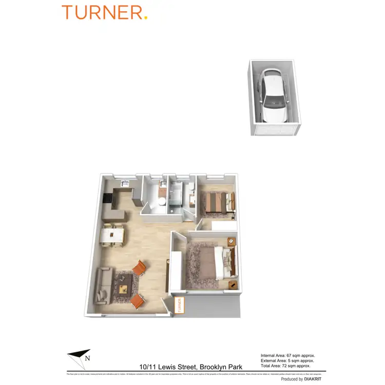 Floorplan of Homely unit listing, 10/11 Lewis Street, Brooklyn Park SA 5032