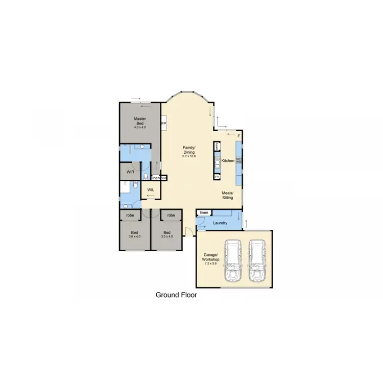 Floorplan of Homely house listing, 65 Palm Tree Drive, Safety Beach VIC 3936