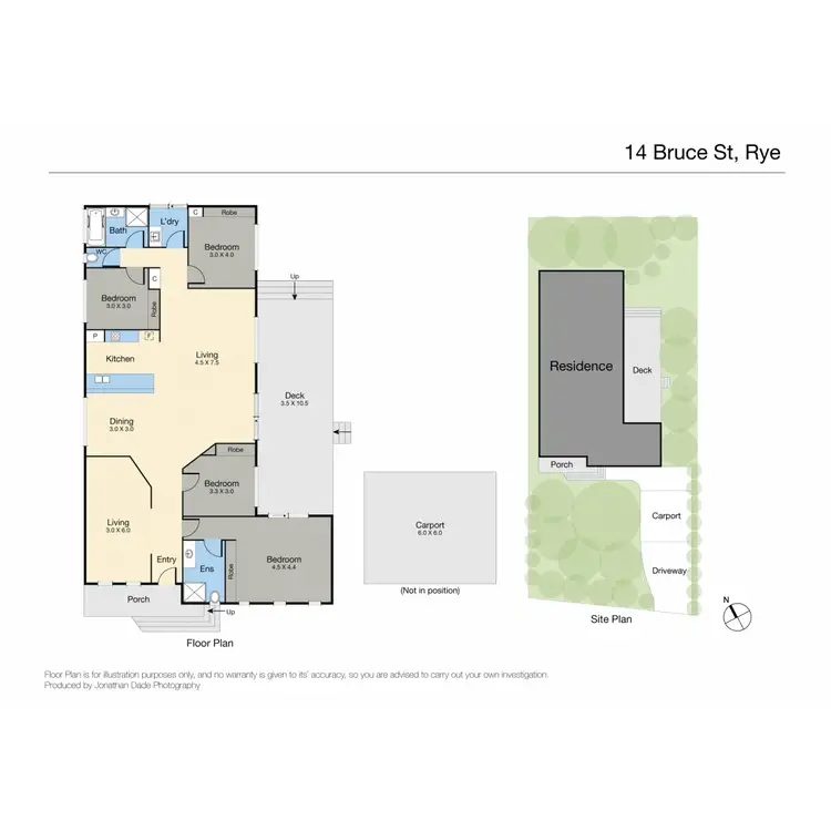 Floorplan of Homely house listing, 14 Bruce Street, Rye VIC 3941