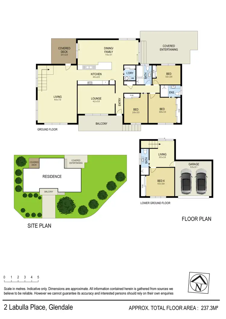 Floorplan of Homely house listing, 2 Labulla Place, Glendale NSW 2285