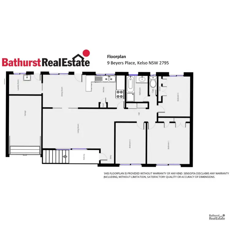 Floorplan of Homely house listing, 9 Beyers Place, Kelso NSW 2795