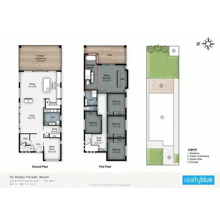Floorplan of Homely house listing, 55 Nobby Parade, Miami QLD 4220