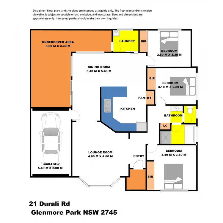 Floorplan of Homely house listing, 21 Durali Road, Glenmore Park NSW 2745