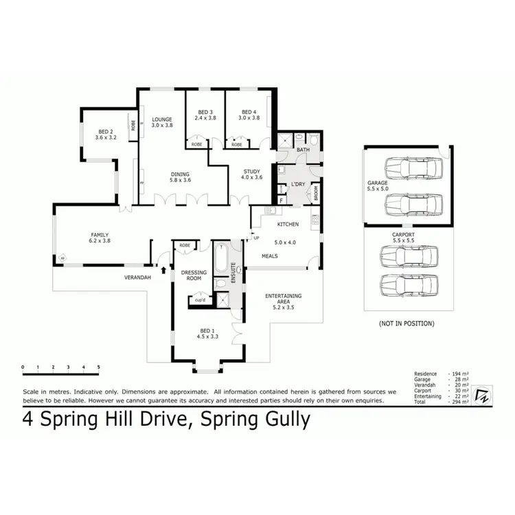 Floorplan of Homely house listing, 4 Spring Hill Drive, Spring Gully VIC 3550