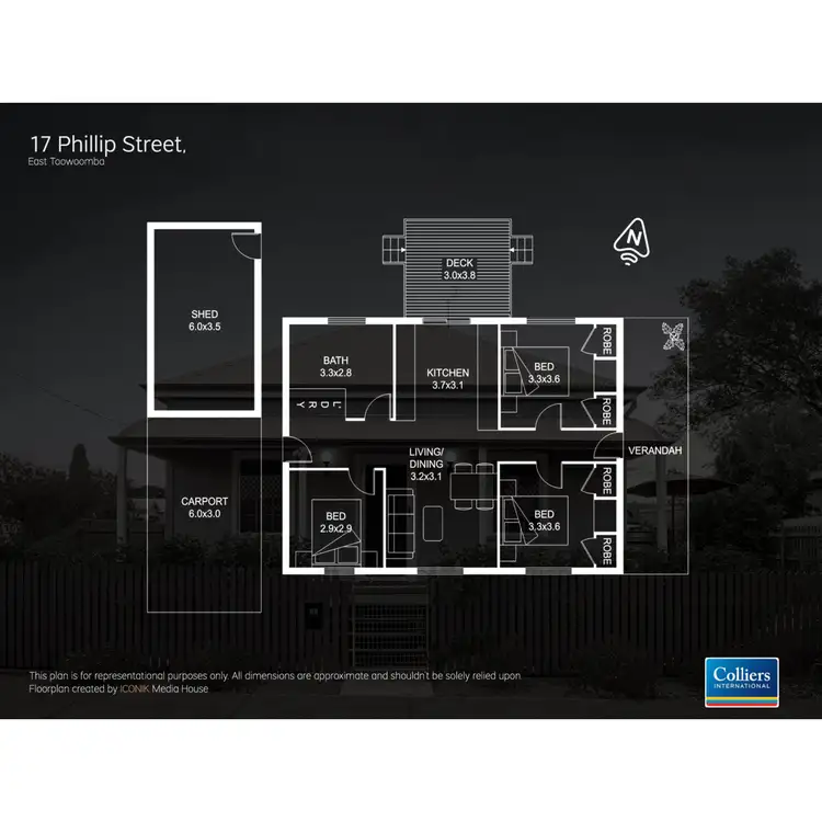 Floorplan of Homely house listing, 17 Phillip Street, East Toowoomba QLD 4350