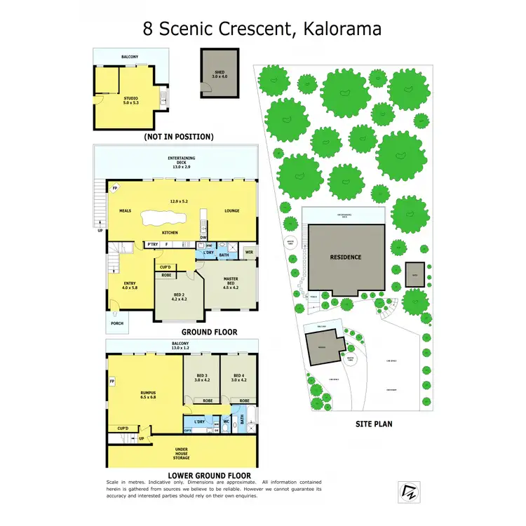 Floorplan of Homely house listing, 8 Scenic Crescent, Kalorama VIC 3766