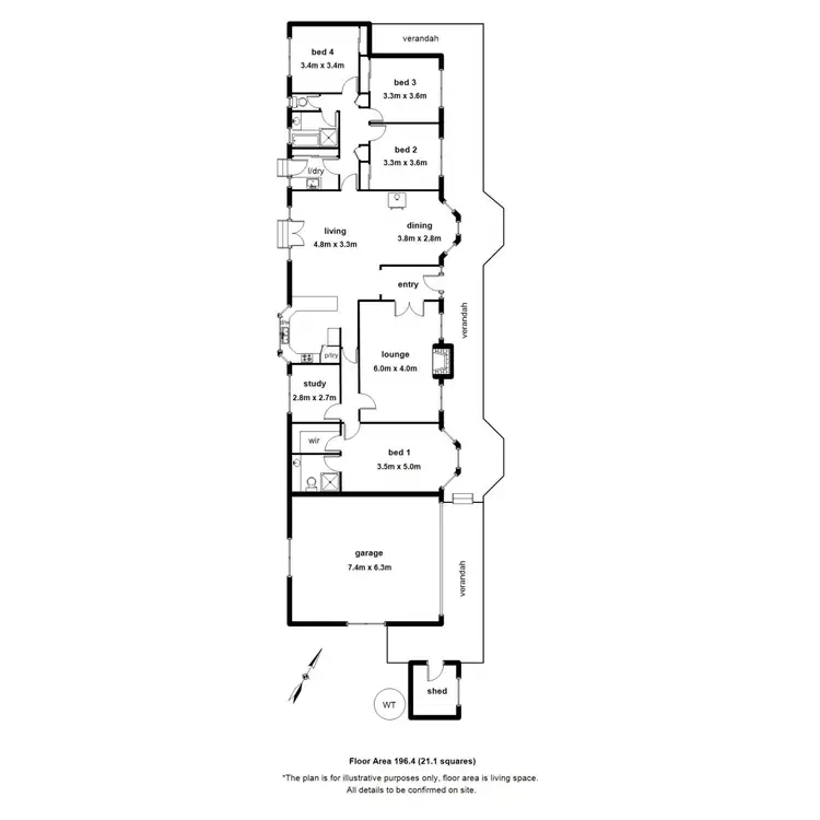 Floorplan of Homely house listing, 44 First Avenue, Cockatoo VIC 3781