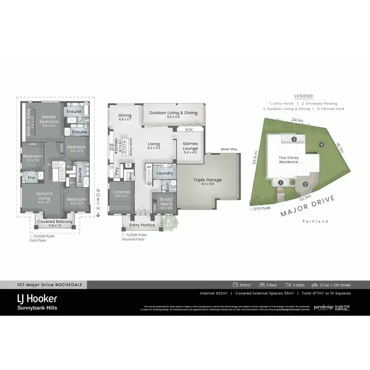 Floorplan of Homely house listing, 107 Major Drive, Rochedale QLD 4123