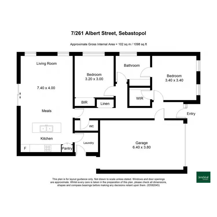 Floorplan of Homely unit listing, 7/261 Albert Street, Sebastopol VIC 3356