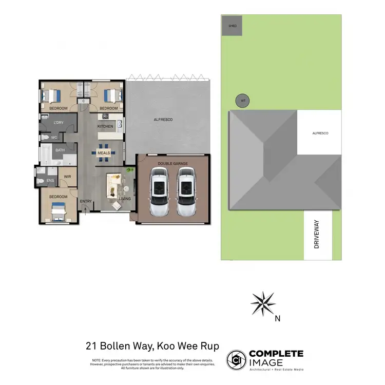 Floorplan of Homely house listing, 21 Bollen Way, Koo Wee Rup VIC 3981