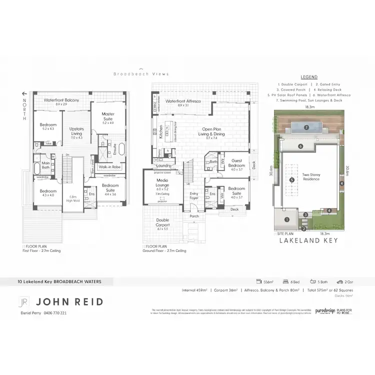 Floorplan of Homely house listing, 10 Lakeland Key, Broadbeach Waters QLD 4218