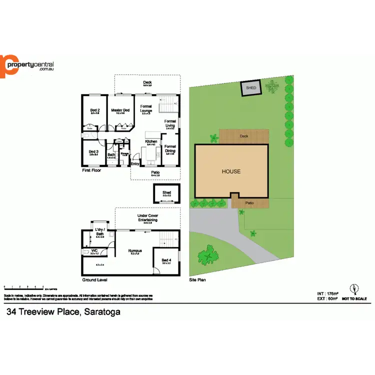 Floorplan of Homely house listing, 34 Treeview Place, Saratoga NSW 2251