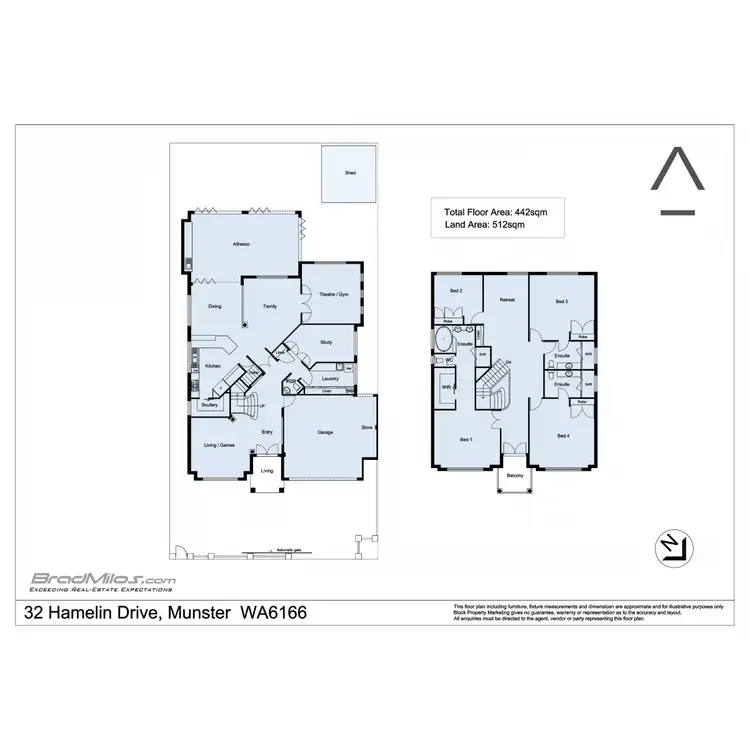 Floorplan of Homely house listing, 32 Hamelin Drive, Munster WA 6166