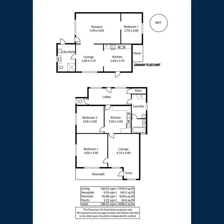 Floorplan of Homely house listing, 19 West Terrace, Clare SA 5453