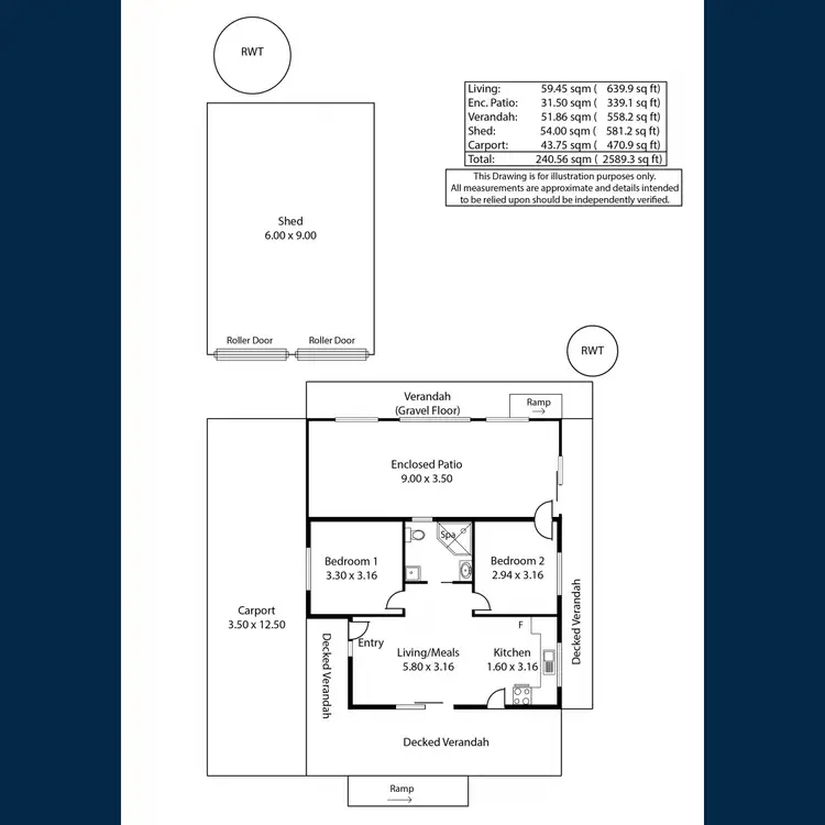 Floorplan of Homely house listing, 1 Whittier Street, Crystal Brook SA 5523