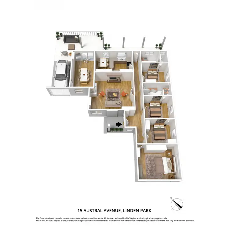Floorplan of Homely house listing, 15 Austral Avenue, Linden Park SA 5065