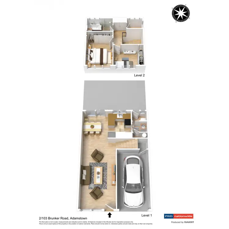 Floorplan of Homely townhouse listing, 2/103 Brunker Road, Adamstown NSW 2289