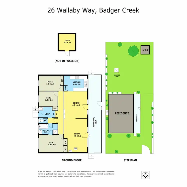 Floorplan of Homely house listing, 26 Wallaby Way, Badger Creek VIC 3777