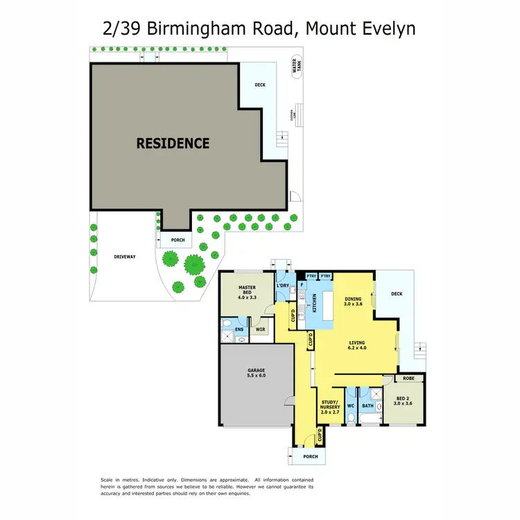 Floorplan of Homely townhouse listing, 2/39 Birmingham Road, Mount Evelyn VIC 3796