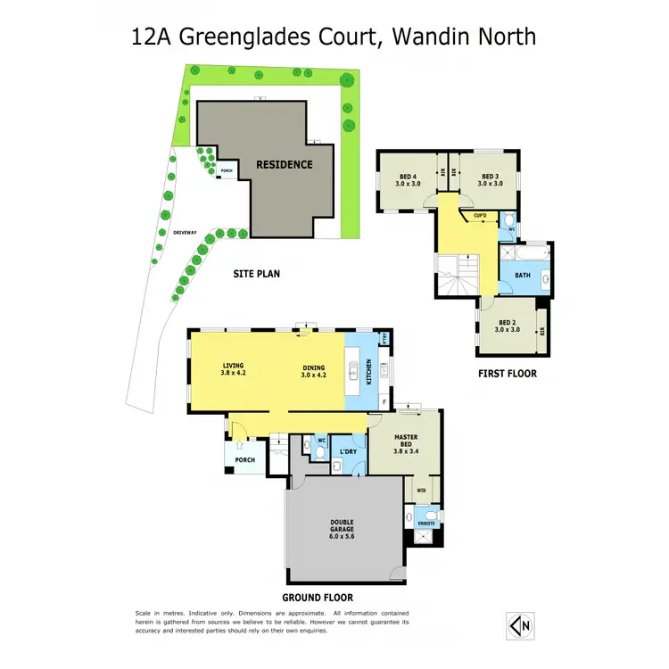 Floorplan of Homely house listing, 12A Greenglades Court, Wandin North VIC 3139