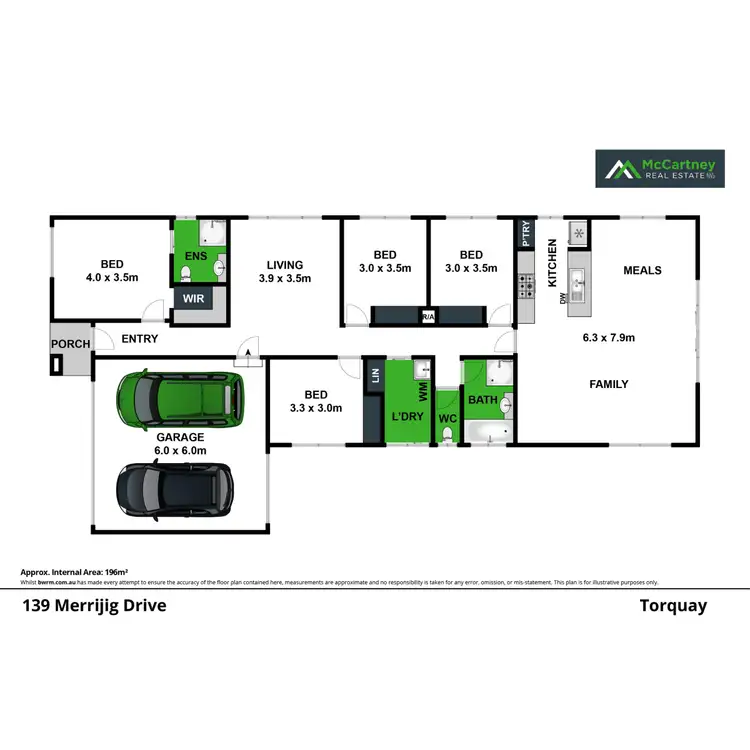 Floorplan of Homely house listing, 139 Merrijig Drive, Torquay VIC 3228