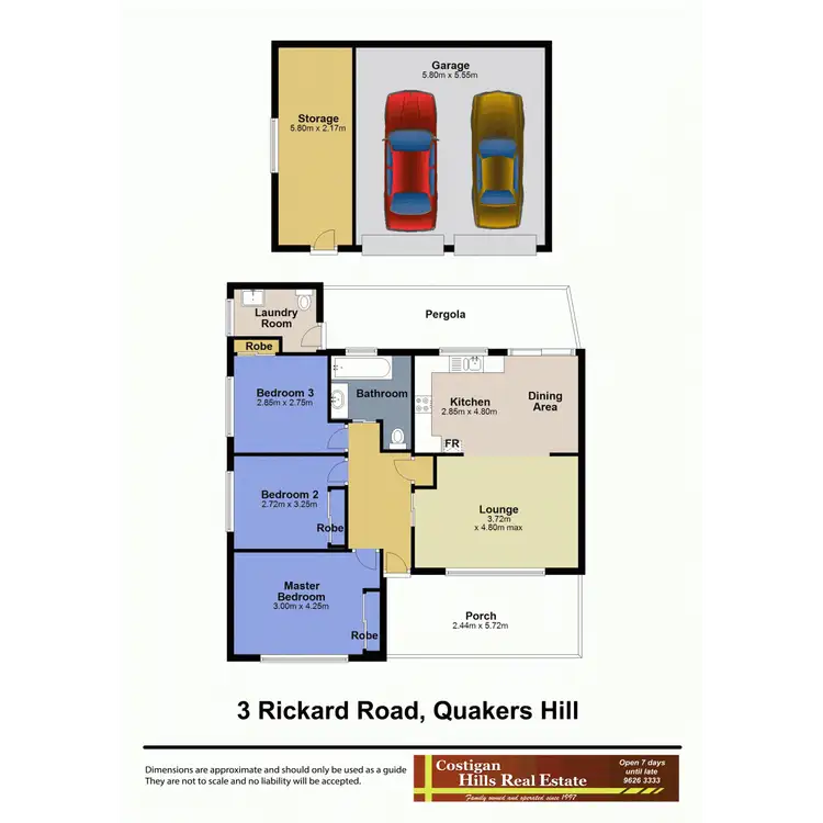 Floorplan of Homely house listing, 3 Rickard Road, Quakers Hill NSW 2763