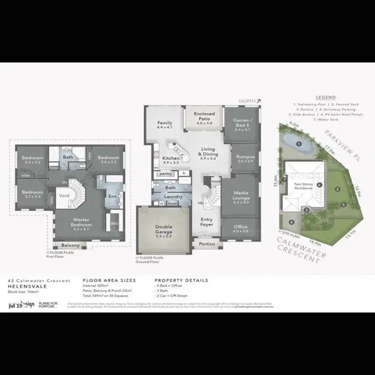 Floorplan of Homely house listing, 43 Calmwater Crescent, Helensvale QLD 4212
