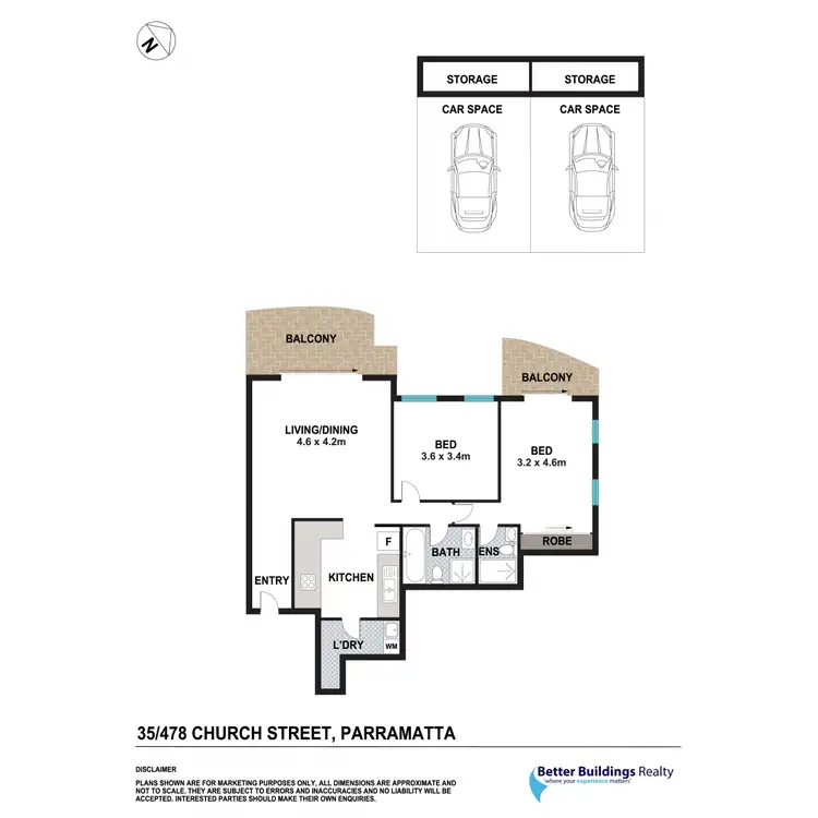 Floorplan of Homely apartment listing, 35/478 Church Street, Parramatta NSW 2150