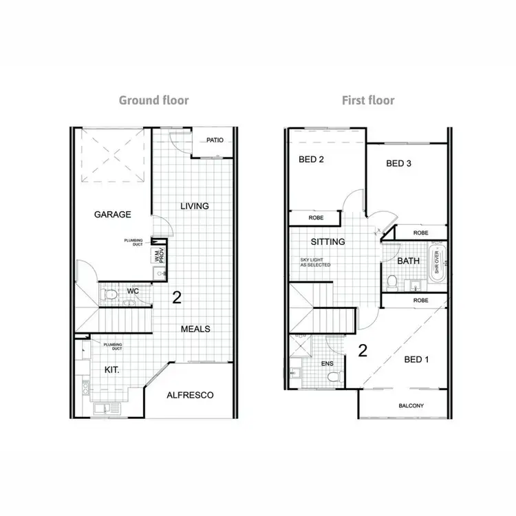 Floorplan of Homely townhouse listing, 2/216 Victoria Avenue, Margate QLD 4019