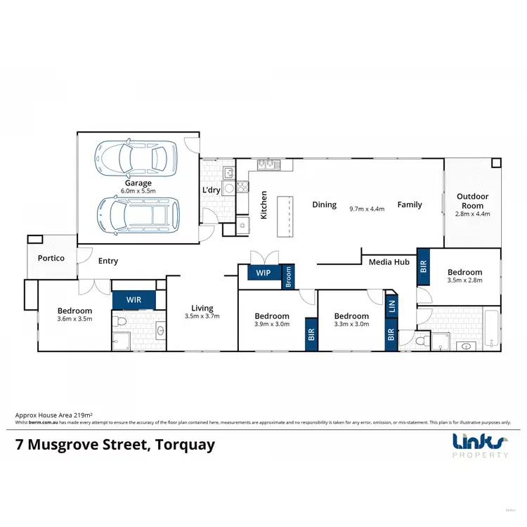 Floorplan of Homely house listing, 7 Musgrove Street, Torquay VIC 3228