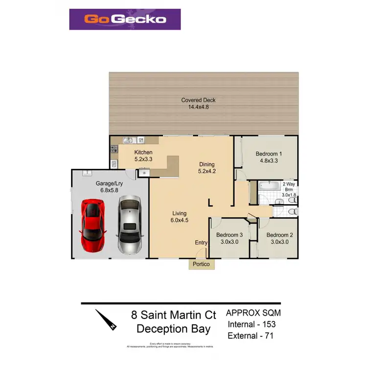 Floorplan of Homely house listing, 8 St Martin Court, Deception Bay QLD 4508
