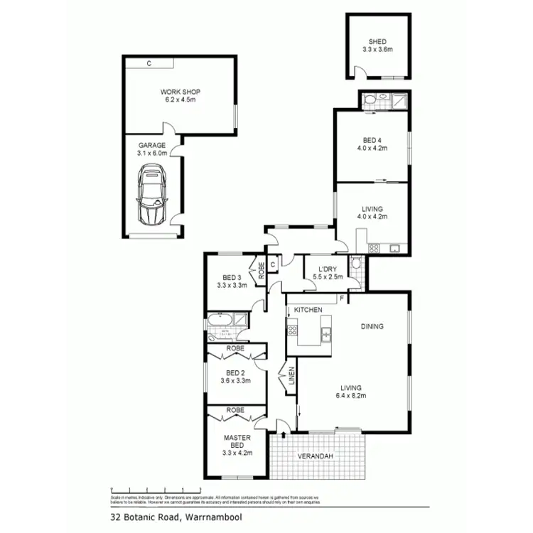 Floorplan of Homely house listing, 32 Botanic Road, Warrnambool VIC 3280