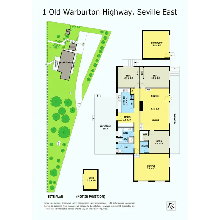 Floorplan of Homely house listing, 1 Old Warburton Highway, Seville East VIC 3139