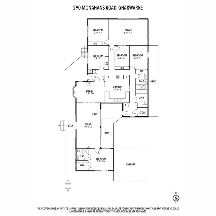 Floorplan of Homely rural property listing, 290 Monahans Road, Gnarwarre VIC 3221
