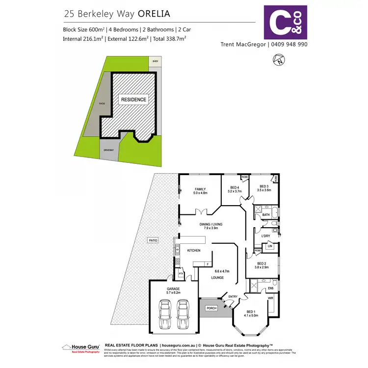 Floorplan of Homely house listing, 25 Berkeley Way, Orelia WA 6167
