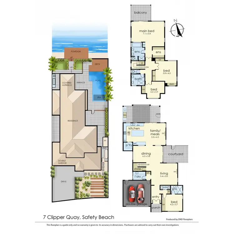 Floorplan of Homely house listing, 7 Clipper Quay, Safety Beach VIC 3936