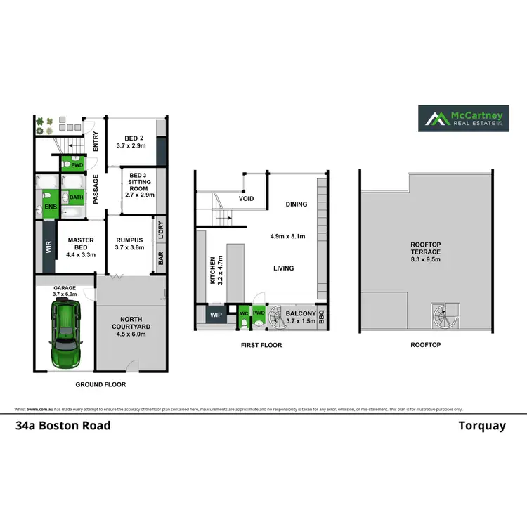 Floorplan of Homely house listing, 34A Boston Road, Torquay VIC 3228