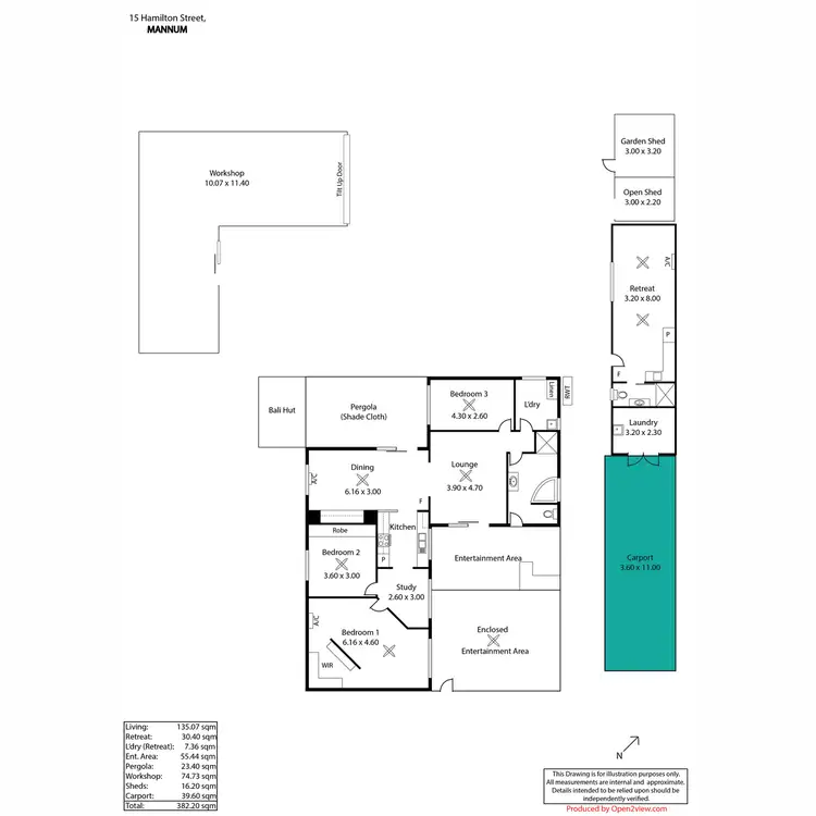 Floorplan of Homely house listing, 15 Hamilton Street, Mannum SA 5238