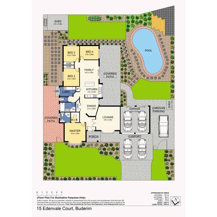 Floorplan of Homely house listing, 15 Edenvale Court, Buderim QLD 4556