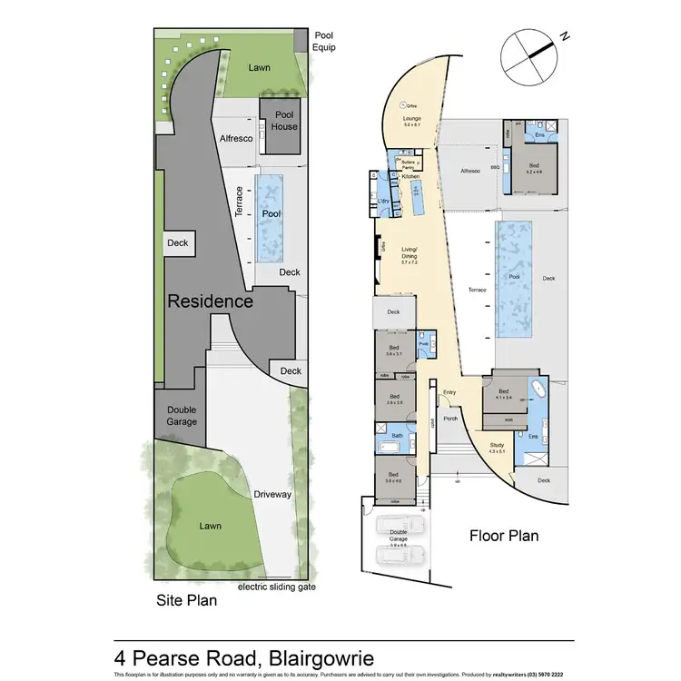 Floorplan of Homely house listing, 4 Pearse Road, Blairgowrie VIC 3942