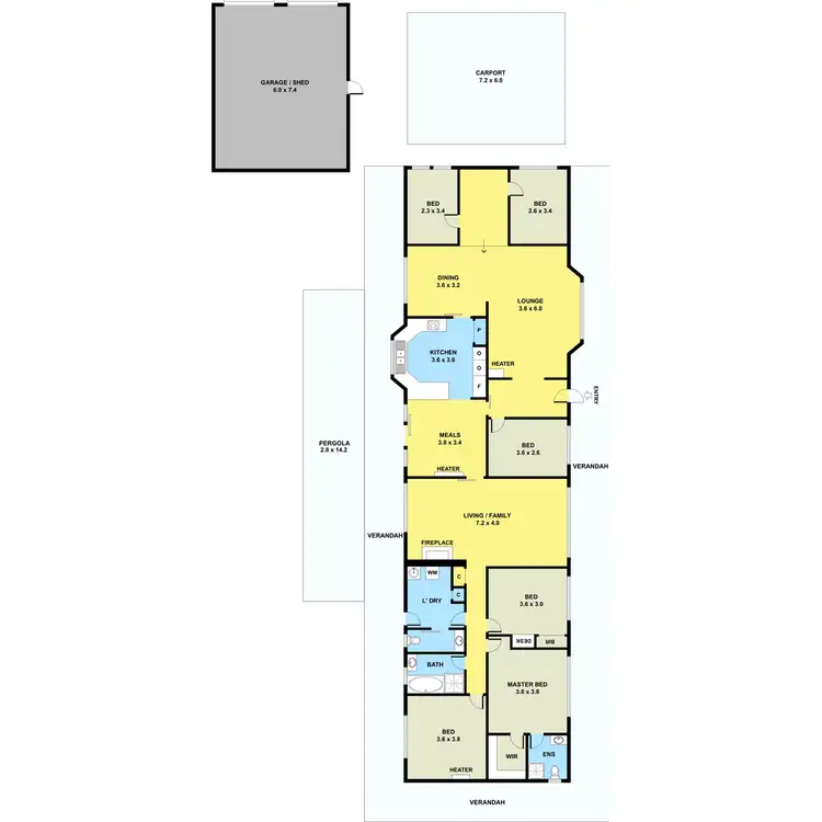 Floorplan of Homely house listing, 10 Tudor Court Road, Yellingbo VIC 3139